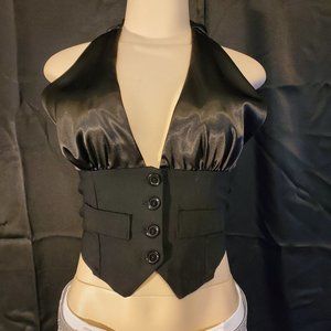 Tuxedo vest halter